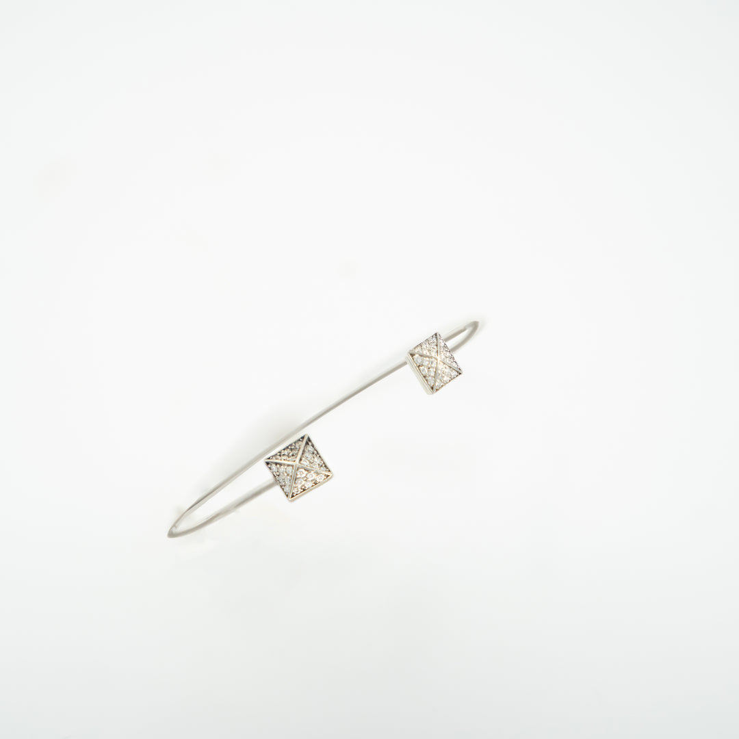 Square Pave Cuff bangle