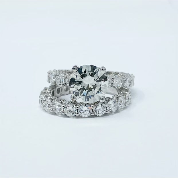 Diamond Round Ring Set