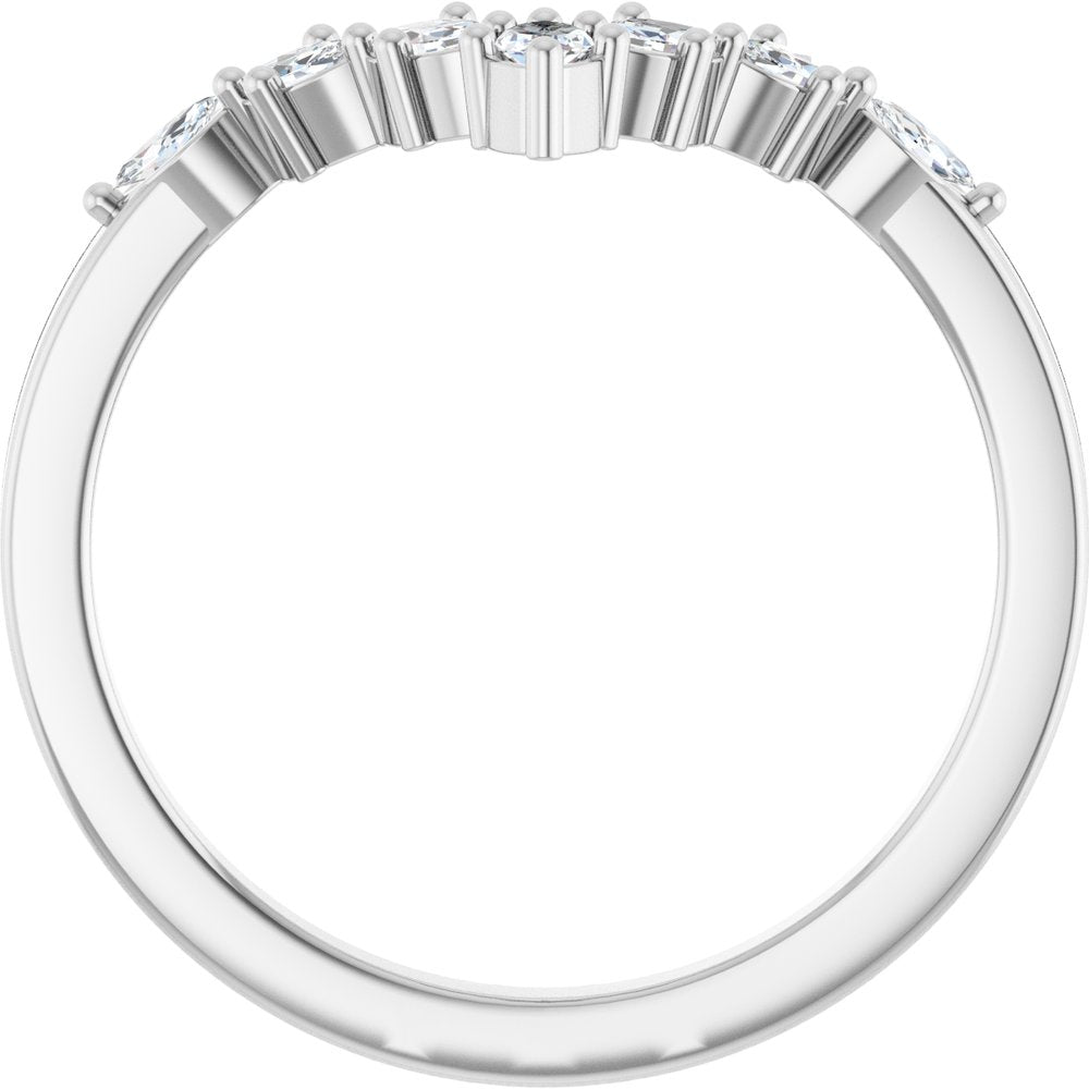 Marquise Diamond Contour Band
