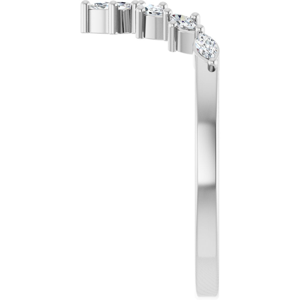 Marquise Diamond Contour Band