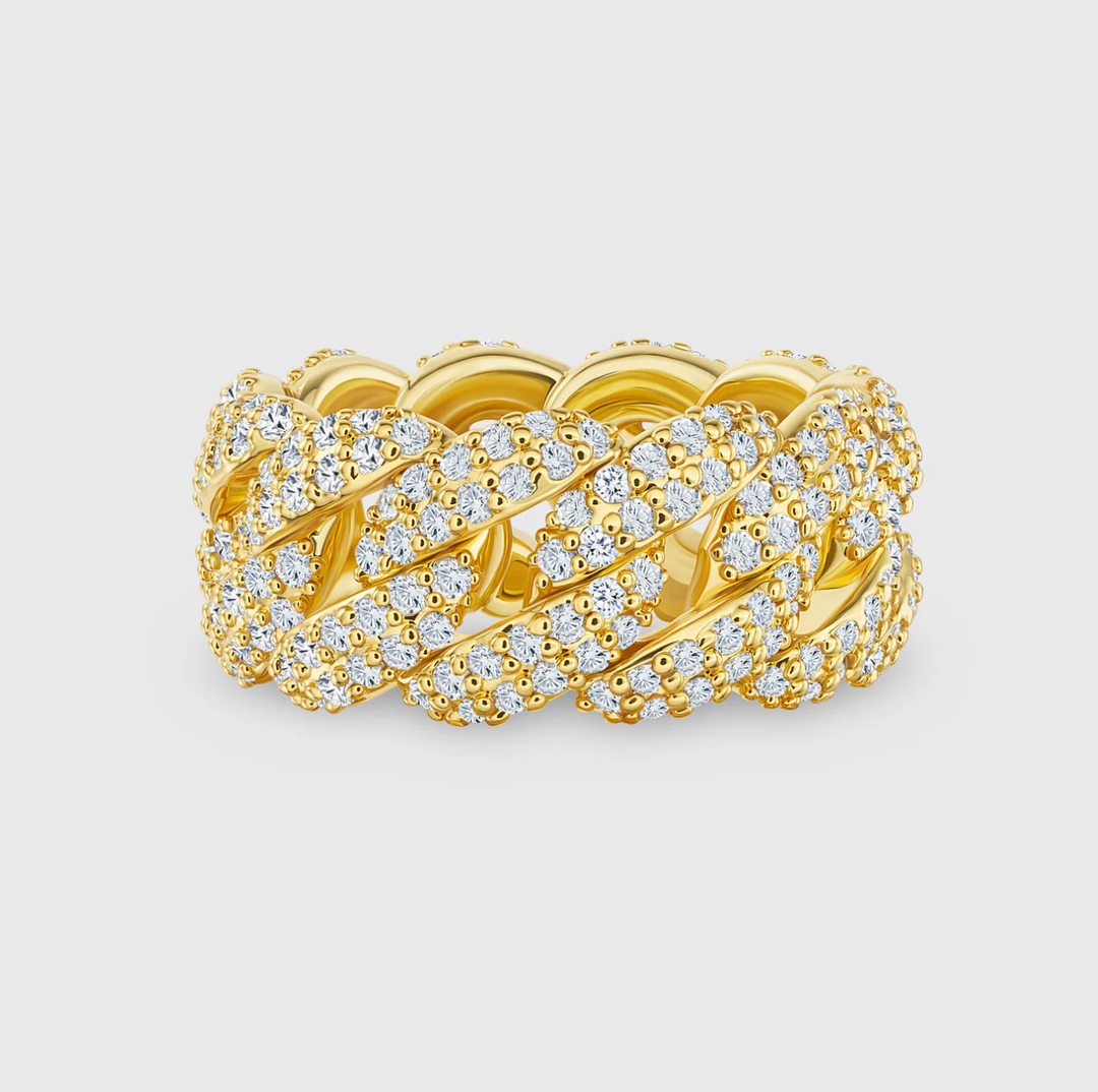 Eternal Luminary Cuban Pave Ring