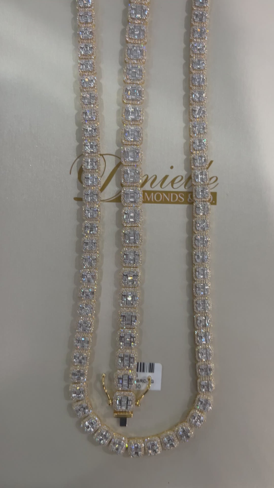 Custom Radiant Baguette Necklace