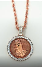 Load image into Gallery viewer, Diamond Praying Hand Pendant
