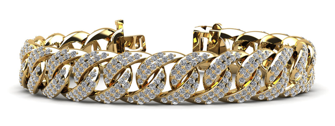 6.50 Carats Diamond Cuban Bracelet
