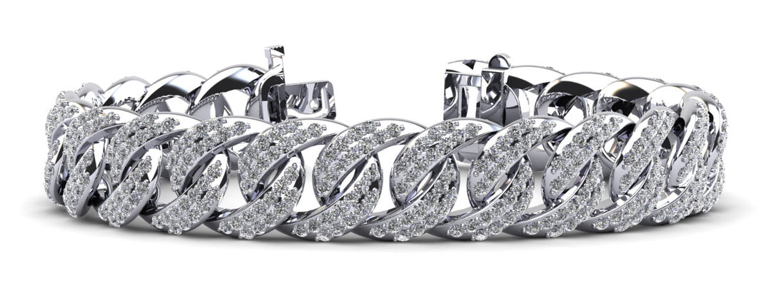 6.50 Carats Diamond Cuban Bracelet