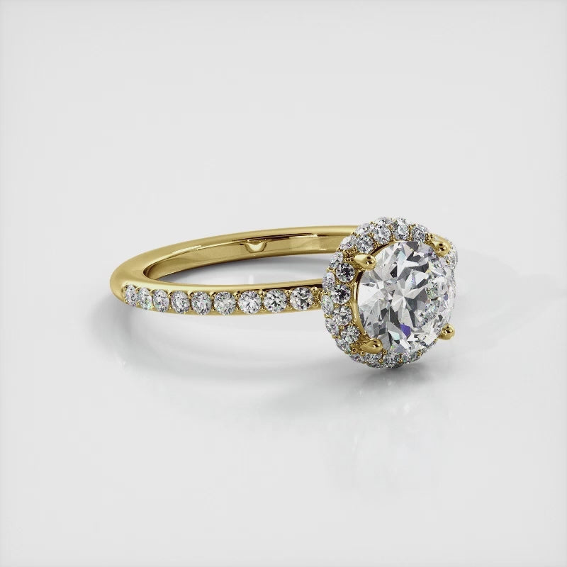 Round Ring with Halo