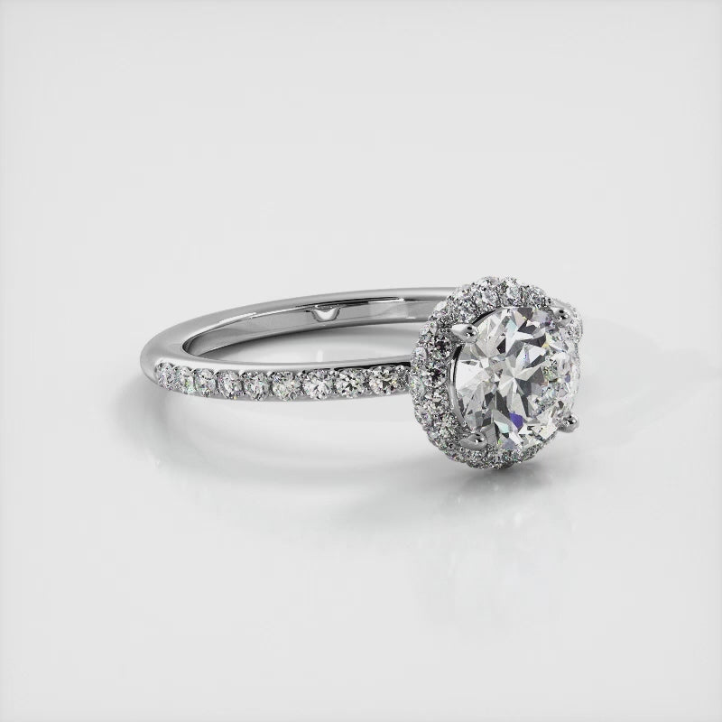 Round Ring with Halo