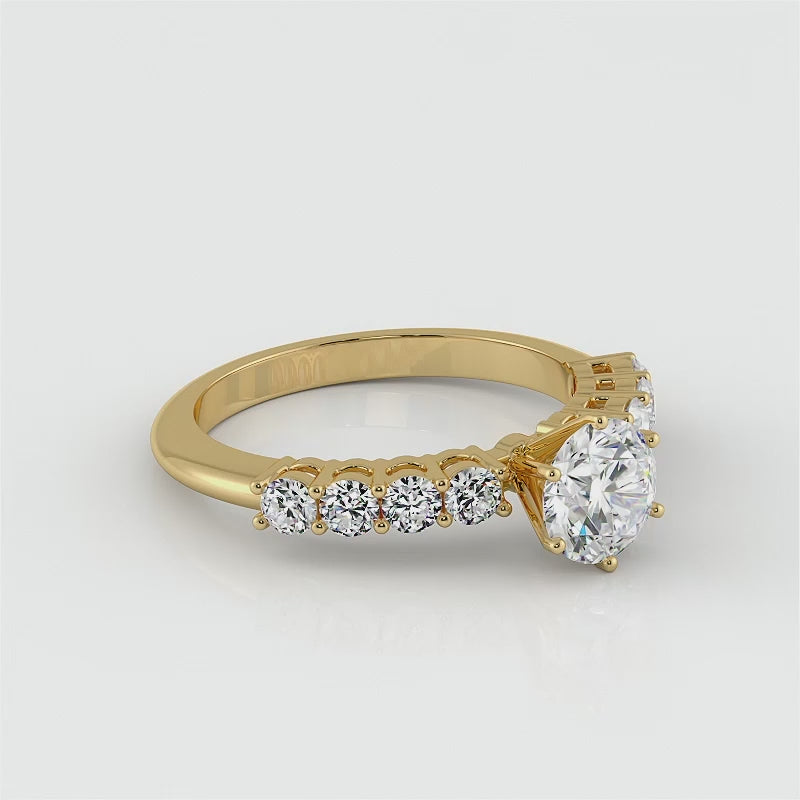 Romance Round Diamond Ring