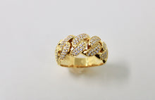 Load image into Gallery viewer, Cuban pave ring
