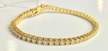 Load image into Gallery viewer, Yellow gold tennis bracelet
