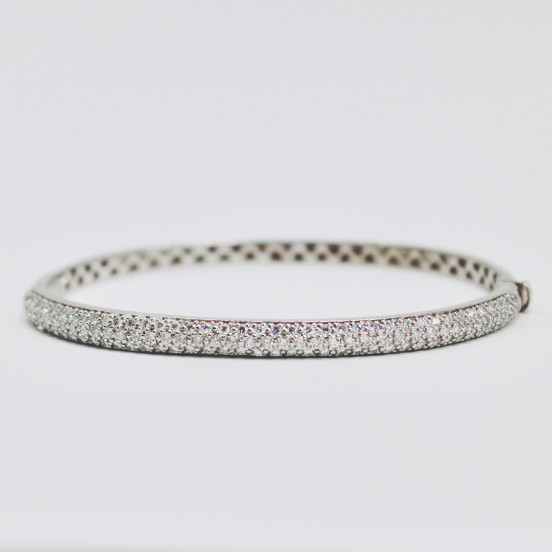 Mini Pave Diamond Bangle